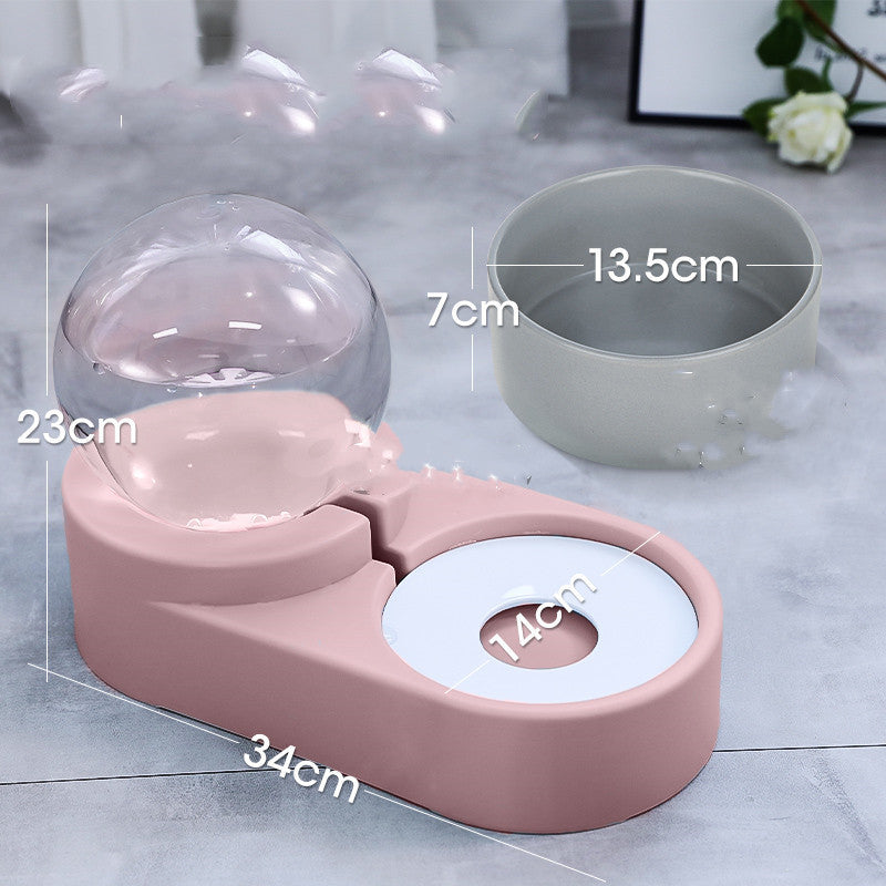 New Bubble Ball Pet Dog Bowls Fountain Cat Food Automatic Feeder