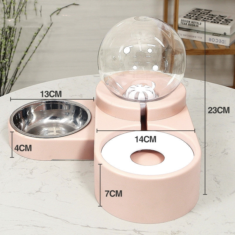 New Bubble Ball Pet Dog Bowls Fountain Cat Food Automatic Feeder