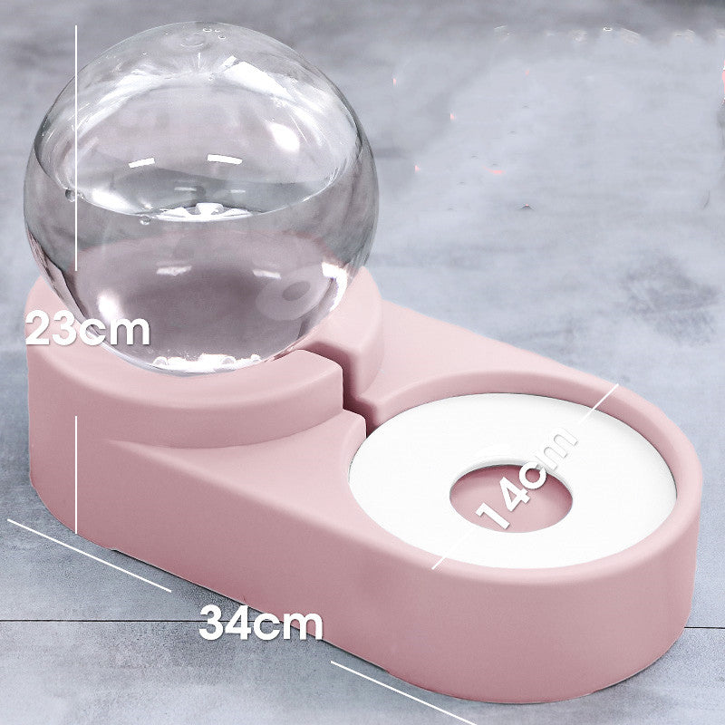 New Bubble Ball Pet Dog Bowls Fountain Cat Food Automatic Feeder