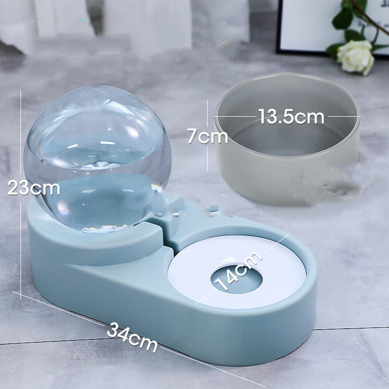 New Bubble Ball Pet Dog Bowls Fountain Cat Food Automatic Feeder