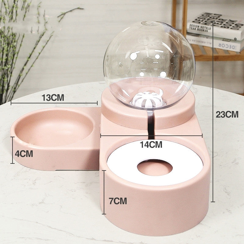 New Bubble Ball Pet Dog Bowls Fountain Cat Food Automatic Feeder