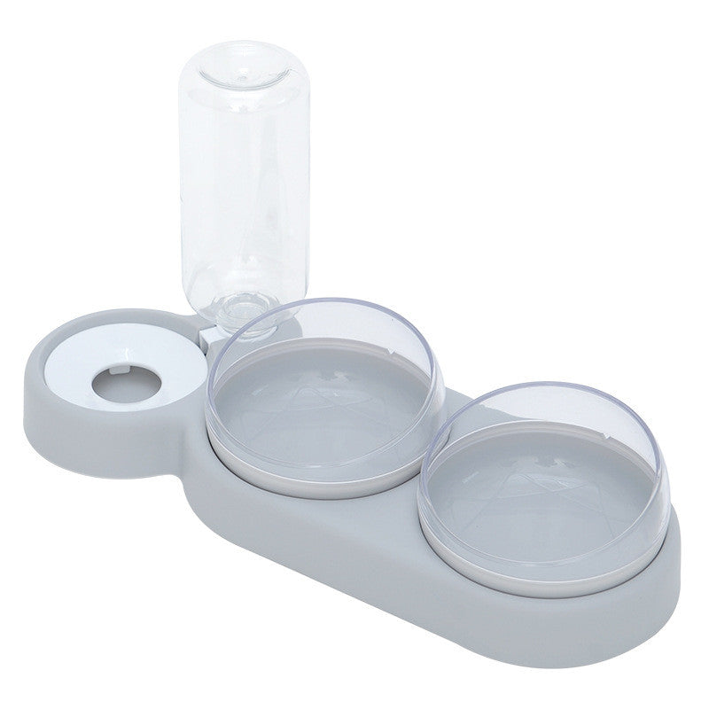 Pet Bowl Automatic Food Feeder Bowl With Water Fountain