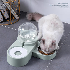 New Bubble Ball Pet Dog Bowls Fountain Cat Food Automatic Feeder