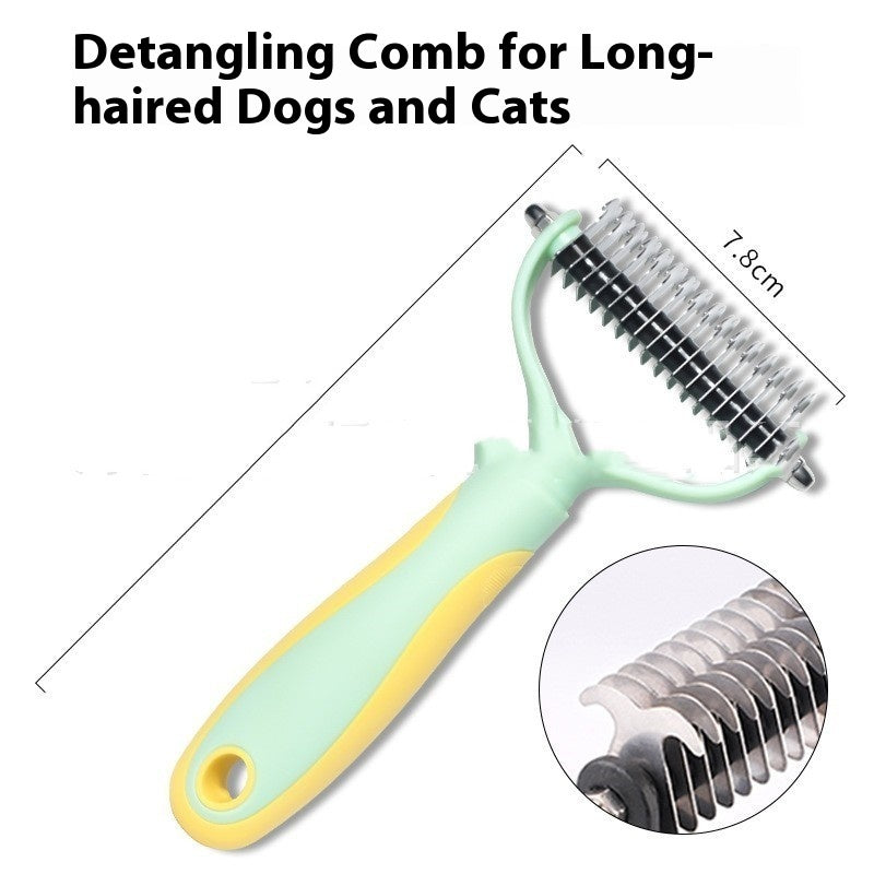 Pets Fur Knot Cutter Dog Grooming Shedding Tools Pet Cat Hair Removal