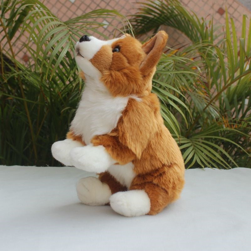 Simulated Corgi Dog Puppy Doll Plush Toy