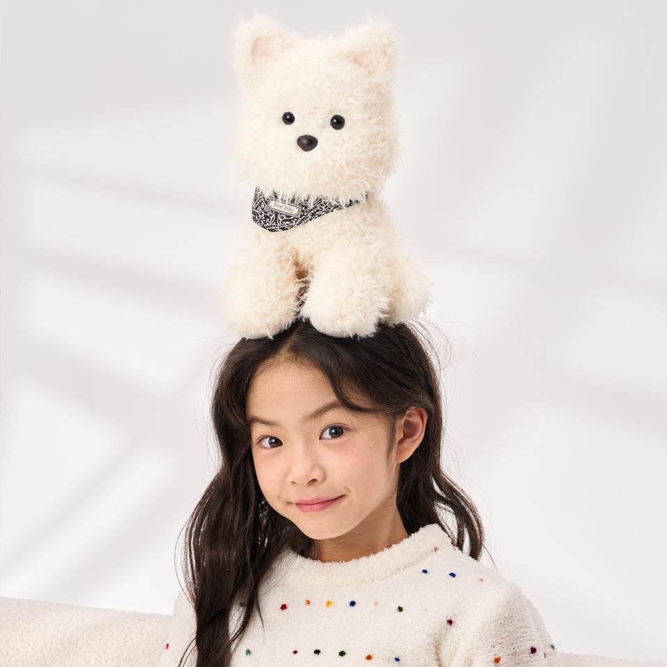 West Highland Puppy Dog Doll Plush Toy Birthday Gift
