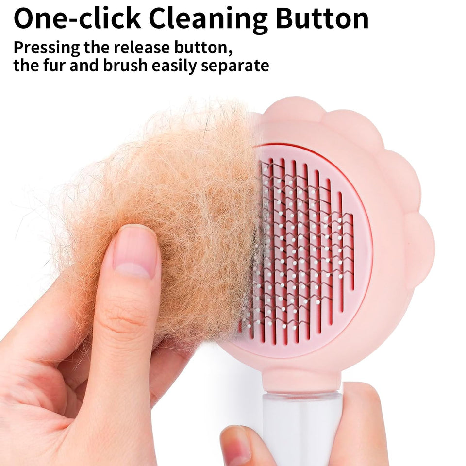 Spray Cat Brushes For Indoor Cats With Release Button Cat Brush