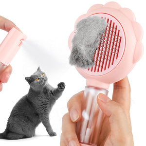 Spray Cat Brushes For Indoor Cats With Release Button Cat Brush