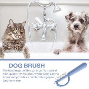 Cat Brush Self Cleaning Slicker Pets Grooming Tool With Cute Dinosaur Shape Double-sided