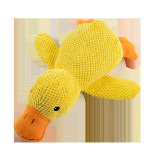 Pet Plush Toy Dog Calming Duck Stuffed Duck Toys Chew Toy Squeaky For Puppy Pet Teeth