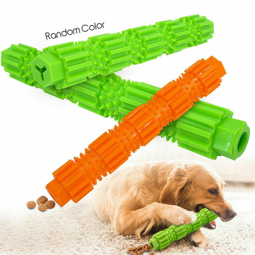 Pet Dog Chew Toy For Aggressive Chewers Treat Dispensing Rubber Teeth
