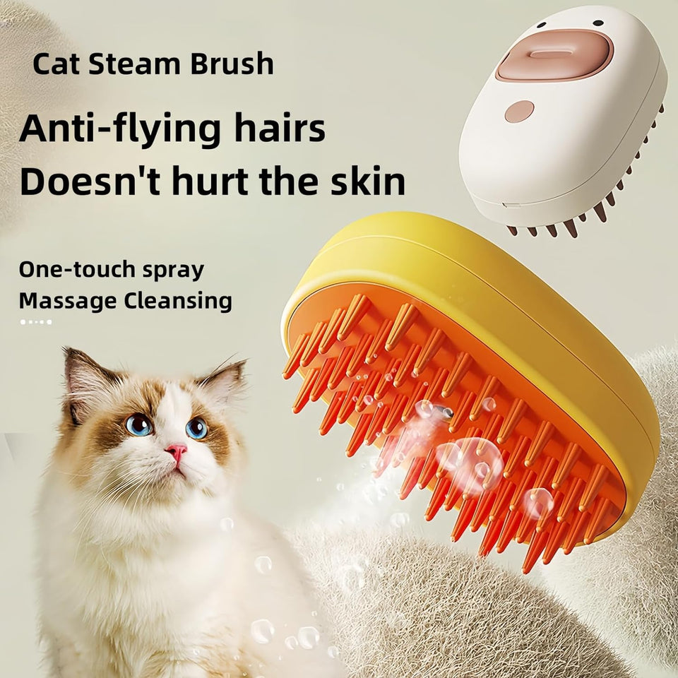 Cat Steam Brush Dog Steam Brush Silicone Steam Pet Brush For Dogs Cats
