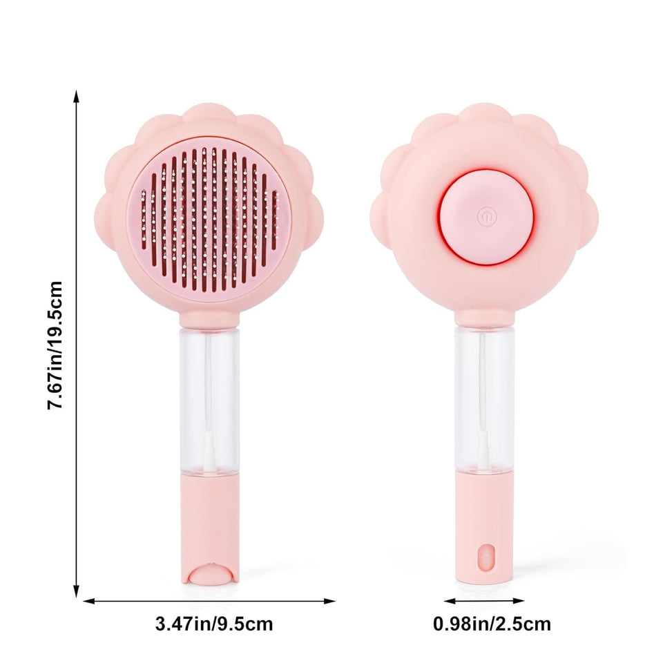 Spray Cat Brushes For Indoor Cats With Release Button Cat Brush