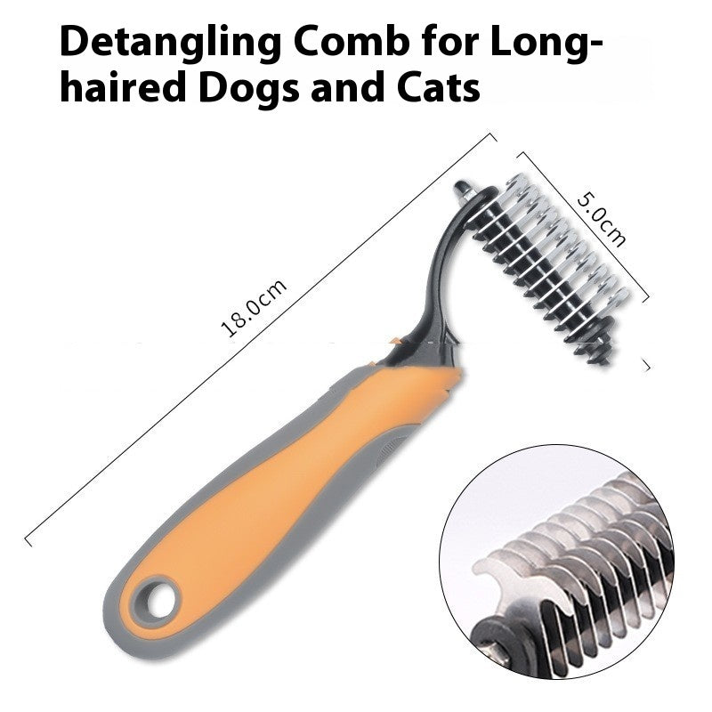 Pets Fur Knot Cutter Dog Grooming Shedding Tools Pet Cat Hair Removal