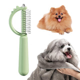 Cat Brush Self Cleaning Slicker Pets Grooming Tool With Cute Dinosaur Shape Double-sided