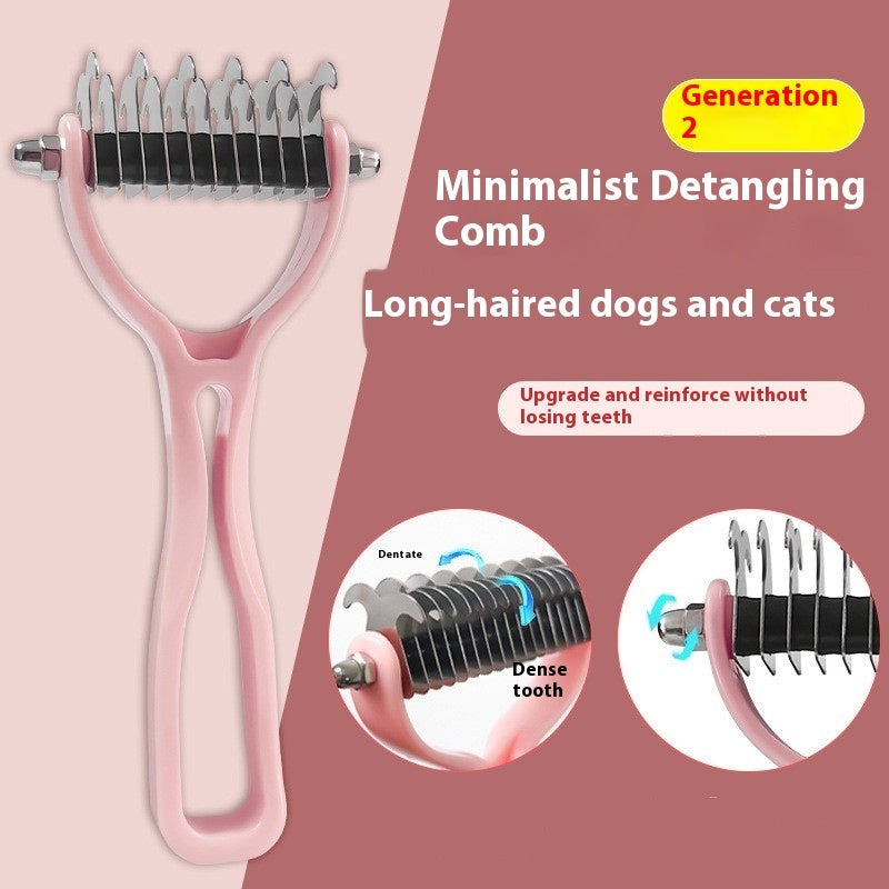 Pets Fur Knot Cutter Dog Grooming Shedding Tools Pet Cat Hair Removal
