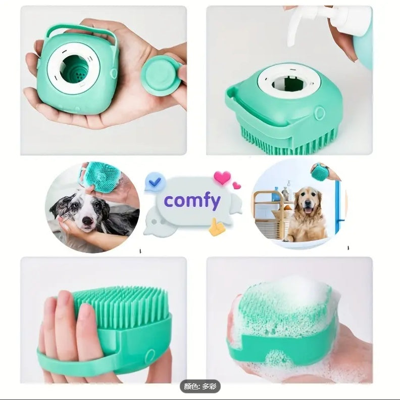 7pcs Pet Grooming Kit, Self-Cleaning Brush Shedding Kit With Nail Clipper.