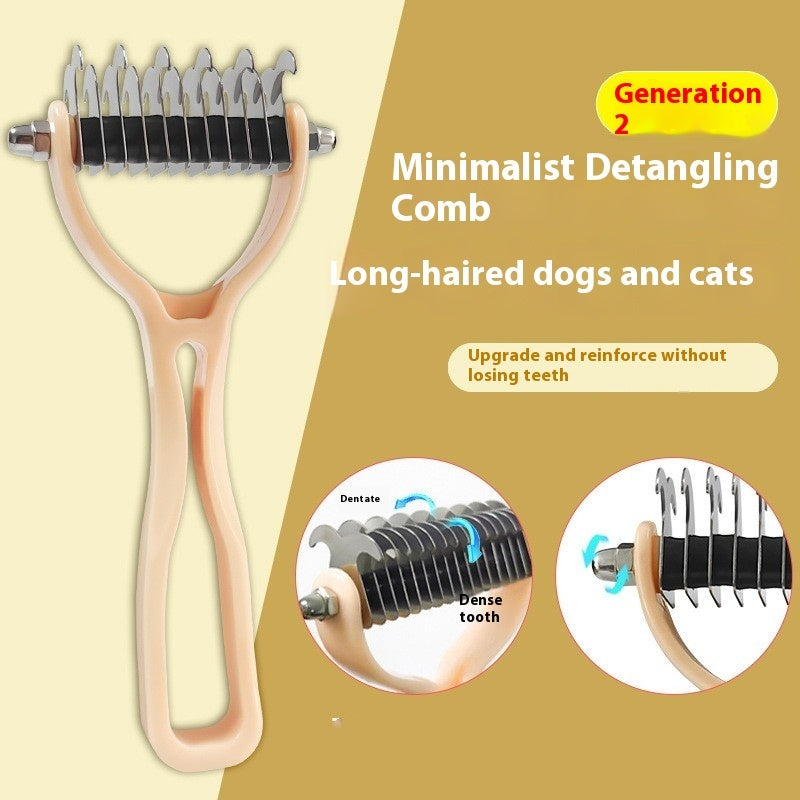 Pets Fur Knot Cutter Dog Grooming Shedding Tools Pet Cat Hair Removal