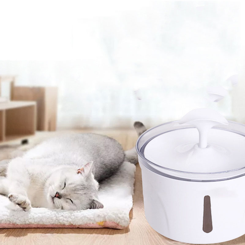 Pet Dog Cat Water Fountain Electric Automatic Water Feeder Dispenser Container