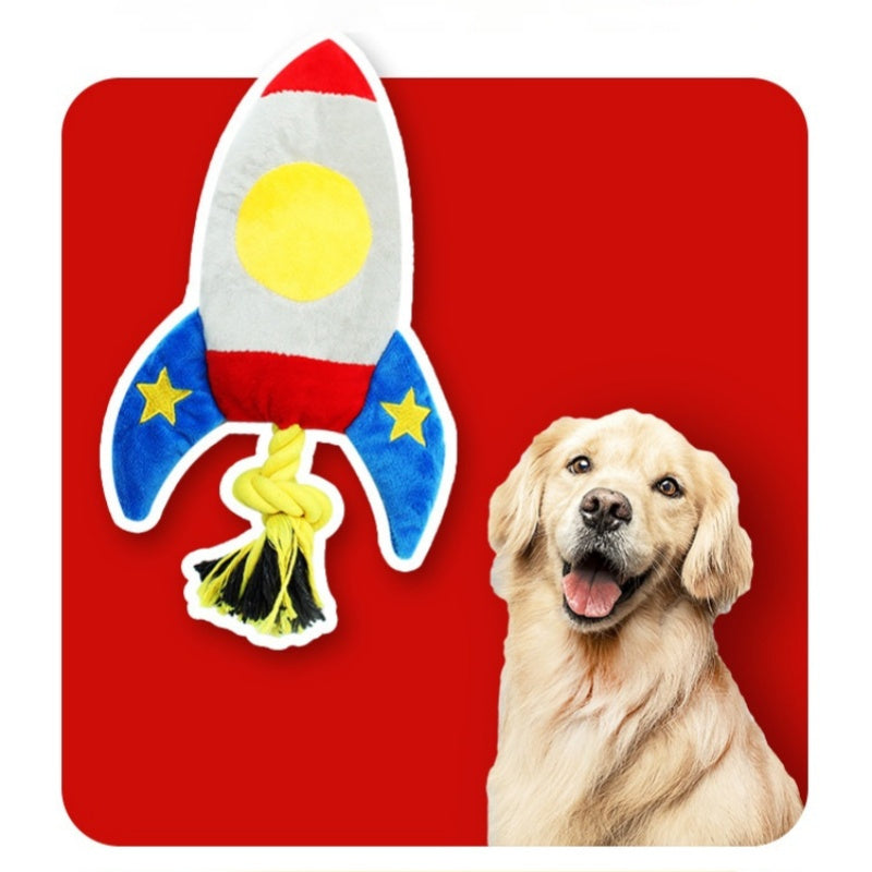 Dog Knot Plush Toy Cartoon Cotton Rope Pet Interactive Toy Cleaning Teeth Chew Toy