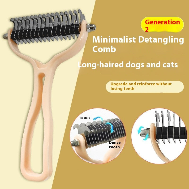 Pets Fur Knot Cutter Dog Grooming Shedding Tools Pet Cat Hair Removal
