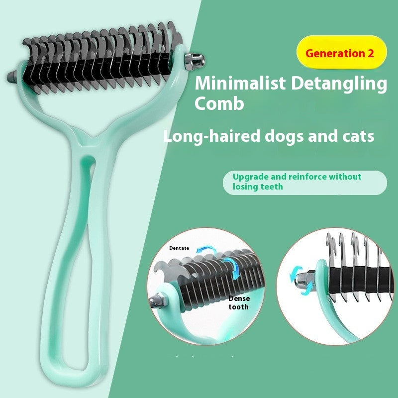 Pets Fur Knot Cutter Dog Grooming Shedding Tools Pet Cat Hair Removal