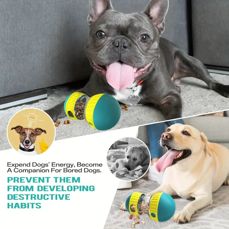 Adjustable Treat Dispenser Toy For Dogs , Interactive IQ Stimulator