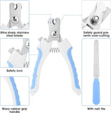 7pcs Pet Grooming Kit, Self-Cleaning Brush Shedding Kit With Nail Clipper.