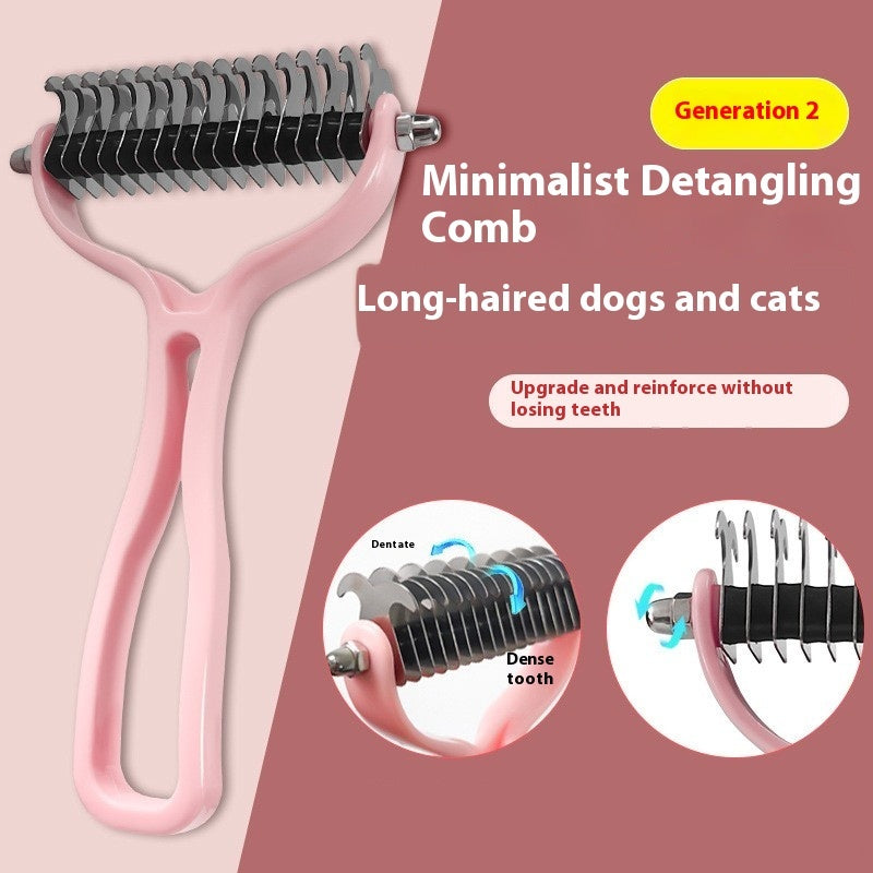 Pets Fur Knot Cutter Dog Grooming Shedding Tools Pet Cat Hair Removal