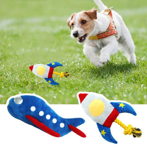Dog Knot Plush Toy Cartoon Cotton Rope Pet Interactive Toy Cleaning Teeth Chew Toy