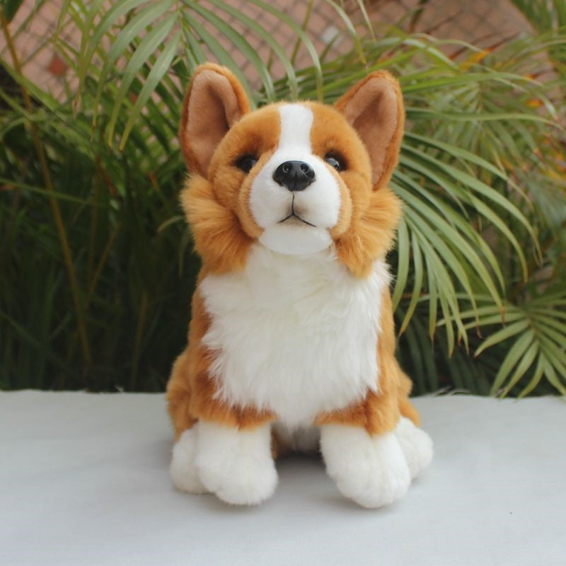 Simulated Corgi Dog Puppy Doll Plush Toy