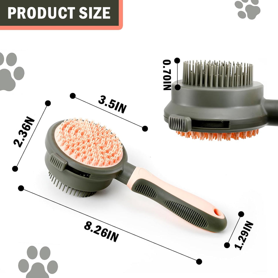 2 In 1 Double Side Cat Brushes For Indoor Cats Shedding