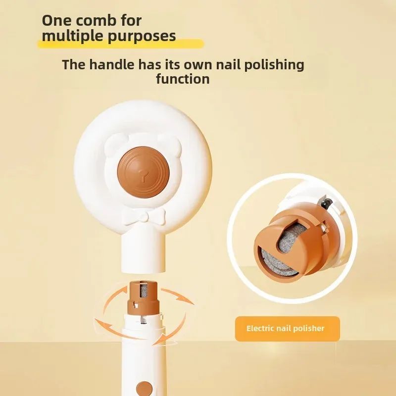 Rechargeable Two-In-One Pet Nail Trimmer Combs .