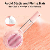 Spray Cat Brushes For Indoor Cats With Release Button Cat Brush